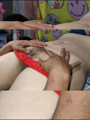 Breaking my stepsister's tight vaginal lips and she fucks me in Tamil India from x video