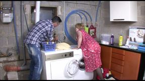 I Fuck the Old Woman Doggy Style on the Washing Machine