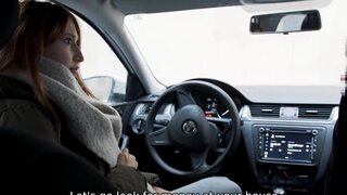 Debt collector dicking for a submissive teen hottie