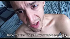 First Time for Cash: Young Latino Takes Horny Strangers Dick – POV GayPorn