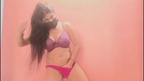 Desi Mature Secretary lavisha Solo Foreplay, Puffy Nipples &amp; Cum on Tits in homemade Roleplay