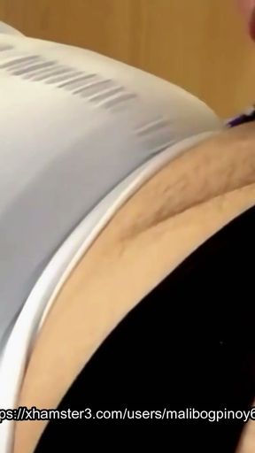Video Call Jack-Off: Two Buddies Stroke Together from Afar   Clip 1