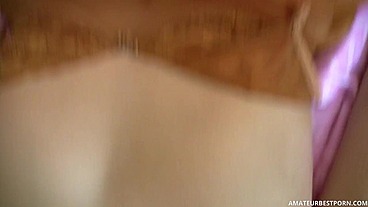 OLD HORNY FUCKS MY BLONDE BESTFRIENDS AND SHE EAT HIS CUM