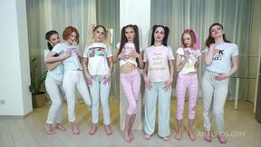 Pajama Anal Orgy with Goldie Small, Ellis Baileys, Sofi Li, Rina Ray, Fiore Sun &amp_ Kitsune Liss
