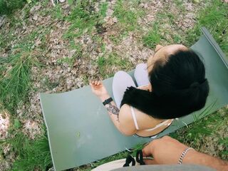 Backstage with Ebony Lynn - POV Free Use Outdoor Biggest Facial (Freeuse Movie scene)