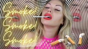 Mesmerizing ASMR encouragement to stroke and smoke with orgasm denial! Film 2