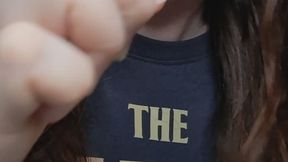 Beatles t-shirt tooth brushing with Arien