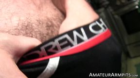 Matthew Dragon caressing every part of his hairy body