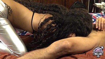 Black trans girl from Chicago is a cocksucker and cum SLUT