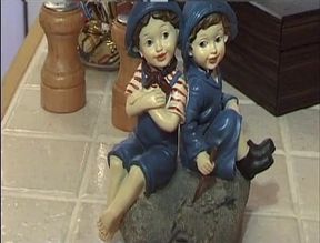 Horny bitches licking each other in the kitchen