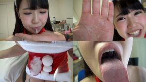 Riko - Enjoy Smell of Her Long Tongue and Spit Part 1 - wmv