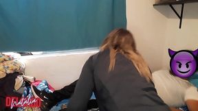 jovencito sorprende a su puta con enorme verga - natalia delgado