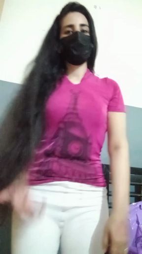 Sexy Indian girl showing her boobs