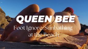 Foot Ignore: Sunbathing at the beach