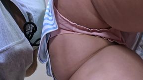 Stranger Guy Ejaculate with No Shame Inside Her Panties in Crowded Subway Train