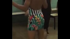 Viado/gay/filha da puta/thiago Gayzinho sensualizando de vestido