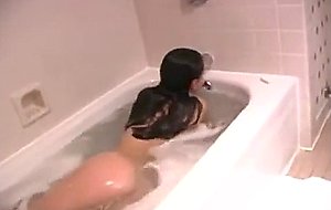 Big soapy titties masturbation