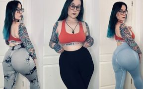 Uncensored Leggings Try on