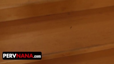 Busty Step Grandma Caught in the Act by Pervy Grandson