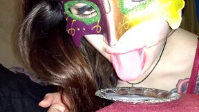 hot latina teenie swallowing her anal cum