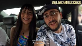 we found a girl abandoned in the pyramids and we decided to take her to her hotel, in gratitude she sucks all of our dicks