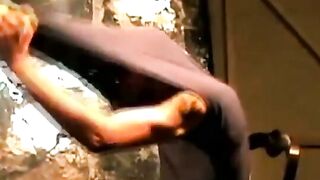 Wet and sweaty hardcore cock stroking and toy fucking by hottie Steve