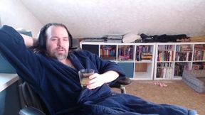 Philosophy professor gets ruined jerking off alone then blows his load in tighty whities