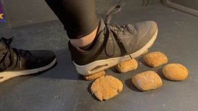 Crunchy Bread Crush ASMR – Sneakers Destroy Every Bite