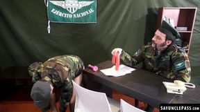 Jordi Leonard catches Rick Lennon playing with a dildo and fucks him
