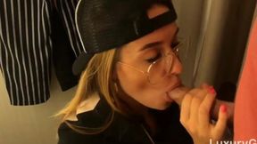 Rich Babe Blowjob In Locker Room Oral&#x1F61C; creampie Swallows Cum
