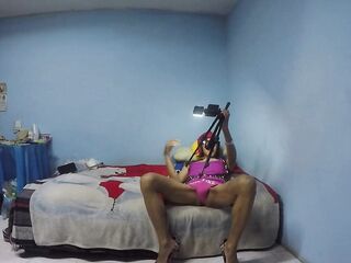 Joselynne Crossdresser In High Heels Livecam In Mini Suit Part One