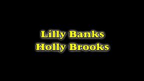 lilly banks masturbates shaved pussy with holly brooks