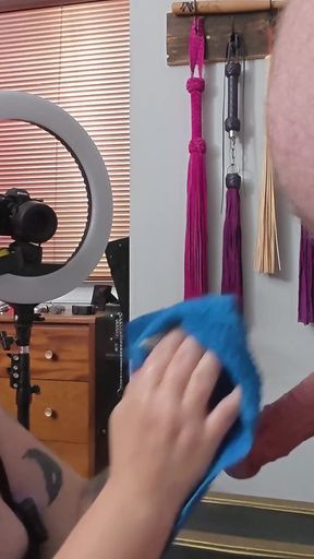 Locktober Cleaning for His Chastity Cage