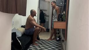 I went to visit my friend and ended up eating his wife while she was cooking