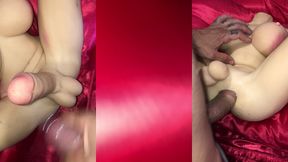 comenu o cu do viadinho ( sex doll )