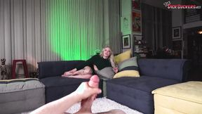 ”Blonde Sage Rabbit Shows Off Her Sucking & Riding Skills”