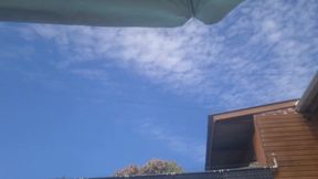 My Stepmom in the Pool Showing off to the Street