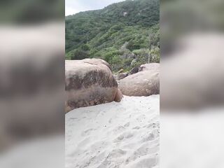 We were caught having sex on the nudist beach, and even then I still got a load in my throat.