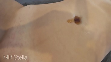 Belly And Bellybutton Fetish With Syrup, Kissing, And Fucking!