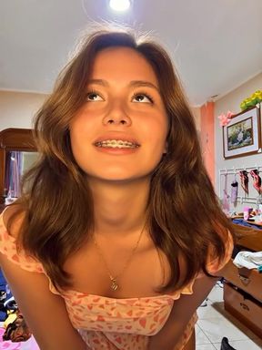 Teen latina shows off her cute body