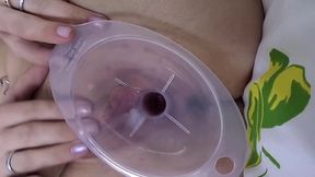 Hot Asian with Huge Fake Tits Sucks and Rides Big Cock Hardcore!