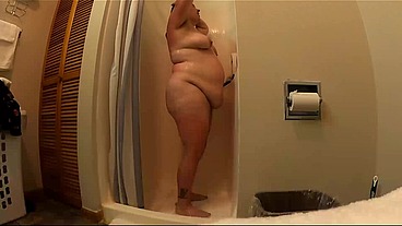 Sexy BBW Cabin Shower