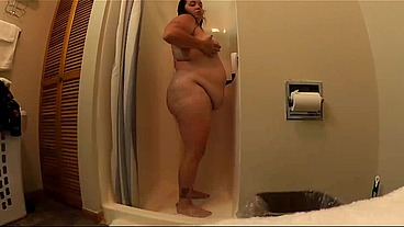 Sexy BBW Cabin Shower