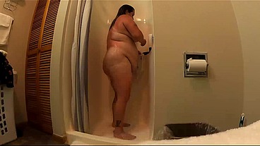 Sexy BBW Cabin Shower