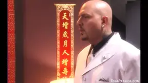 Busty babe rides big hard cock in wild group sex