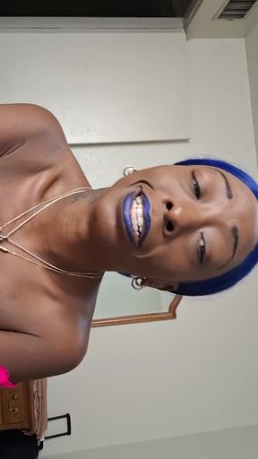 Blue Nastie in Pink