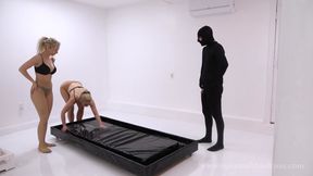 teaseandthankyou - mandy marx and allie heart slippery oiled so-close-it-hurts ruined orgasm to their male latex slave