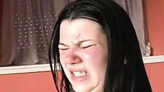 Sædskud – amatør storbarmet teenager hore anal kneppet