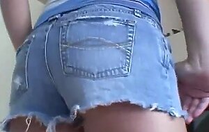 Cute solo teen Bri dancing in POV