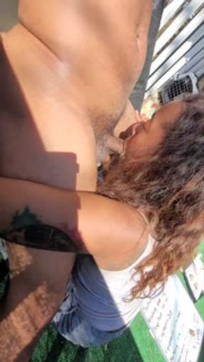 Sucking Dick on the Balcony